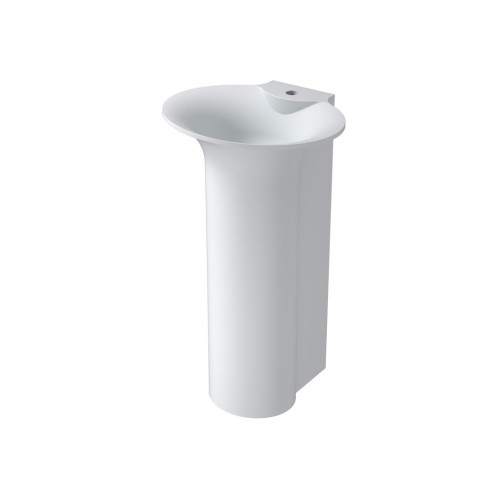 Vasque Totem sur pied en solid surface Réf : SDV29