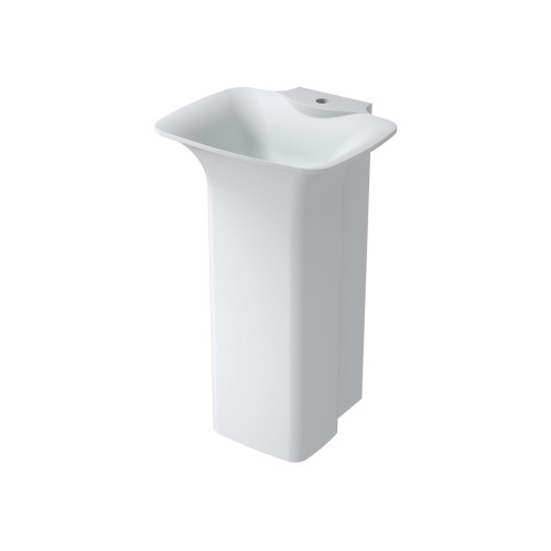Vasque Totem rectangulaire sur pied en solid surface Réf : SDV30