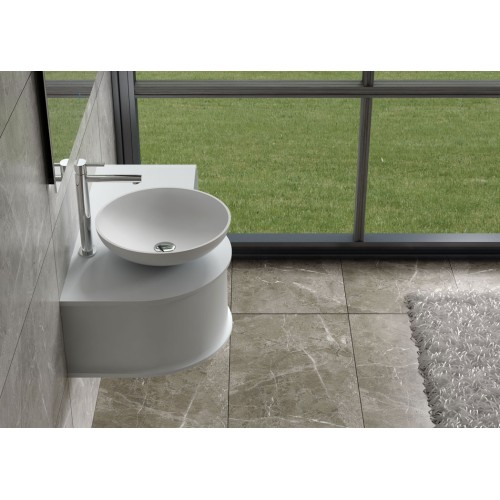 Plan de toilette SDVP8L + vasque ronde SDVP2