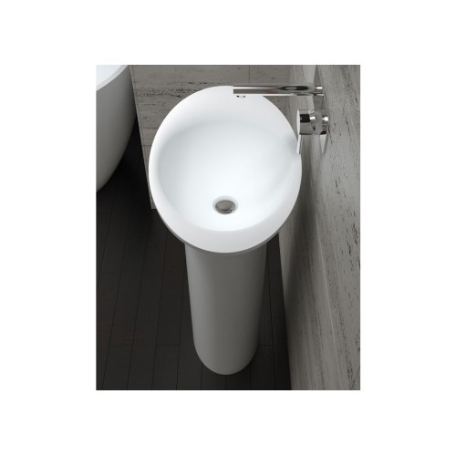 Vasque Totem sur pied en solid surface Réf : SDV21