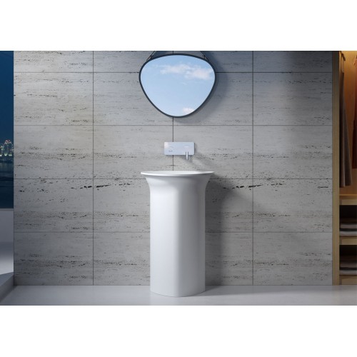 Vasque Totem sur pied en solid surface Réf : SDV24
