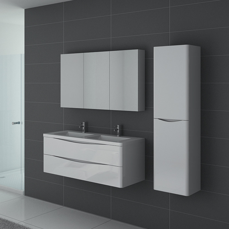 Meuble de salle de bain TREVISE 1200 Blanc