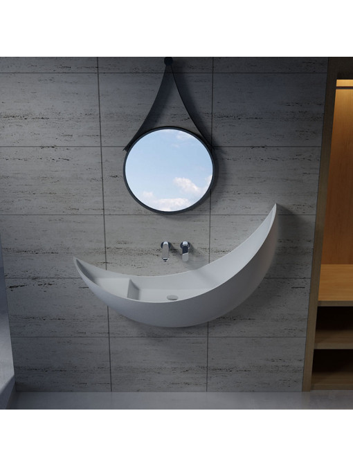 Vasque croissant de lune SDV35 en solid surface