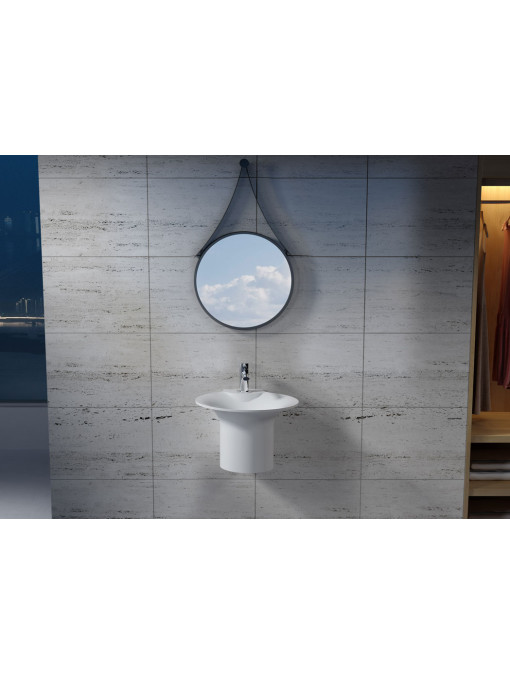 SDN1 vasque ronde suspendue en solid surface