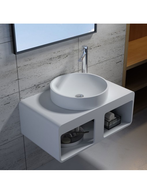 Plan de toilette suspendu et vasque à poser SDK56 + SDV40
