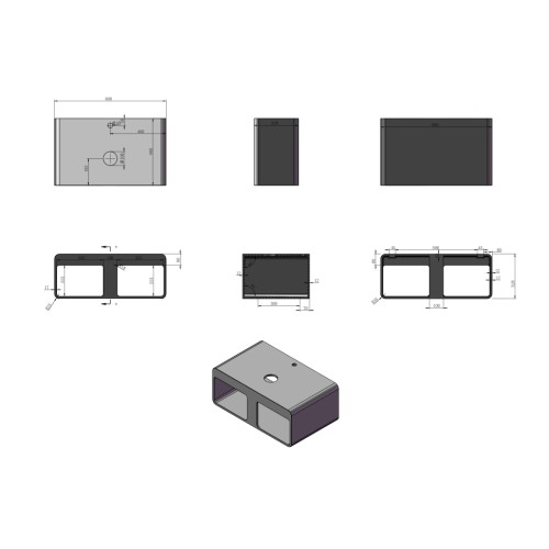 Plan de toilette suspendu et vasque à poser SDK56 + SDV40