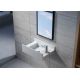 Petite vasque murale en solid surface SDV68R version droite