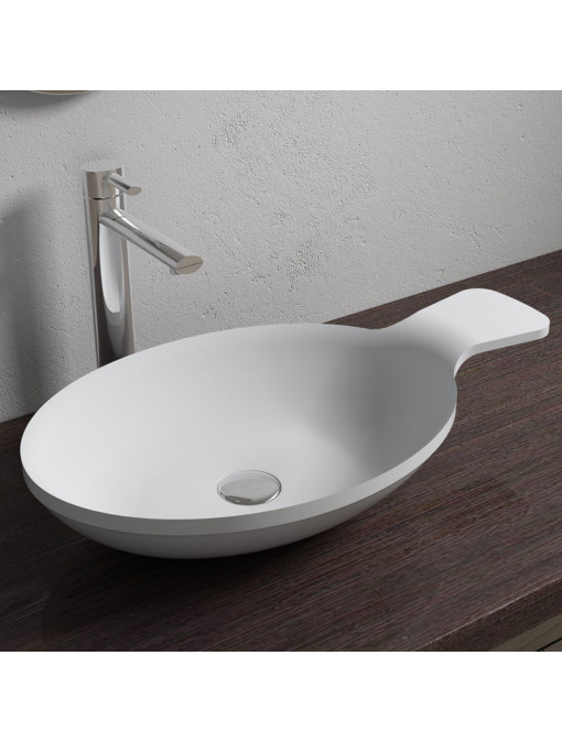 Vasque cuillère ovale en solid surface SDV11