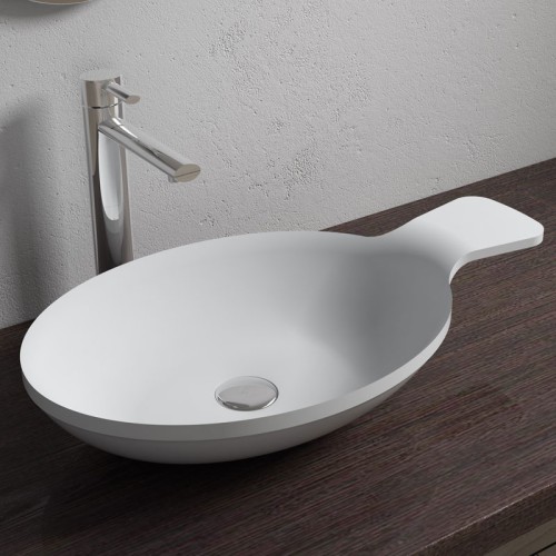 Vasque cuillère ovale SDV11 en solid surface