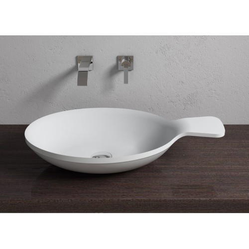 Vasque cuillère ovale en solid surface SDV11