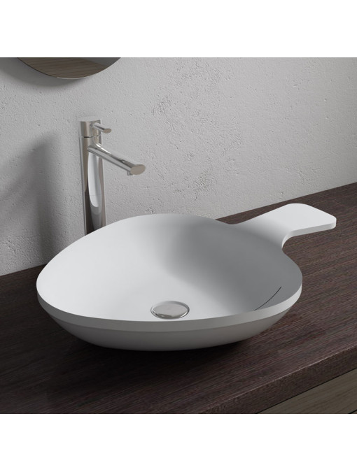 Vasque cuillère triangulaire en solid surface SDV14