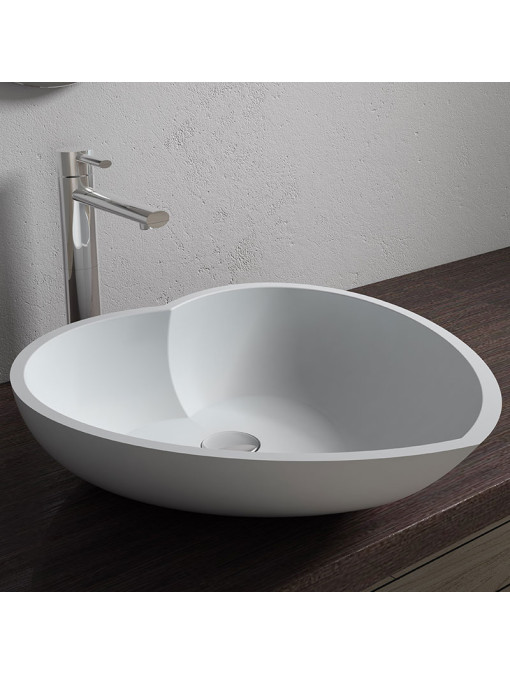 Vasque coeur en solid surface SDV17