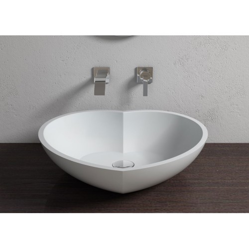 Vasque coeur en solid surface SDV17