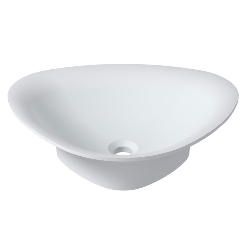 Vasque à poser triangulaire en solid surface SDV34