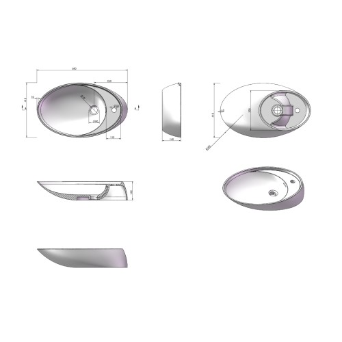Vasque à poser design SDV38