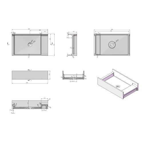Vasque à poser en solid surface SDV71