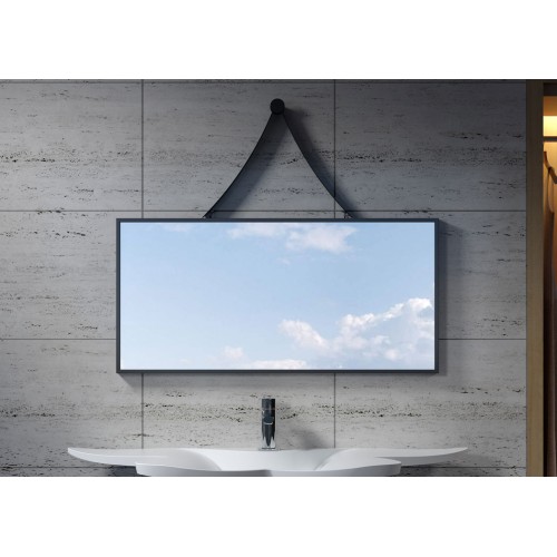 Miroir rectangulaire avec contour noir SDVM10045