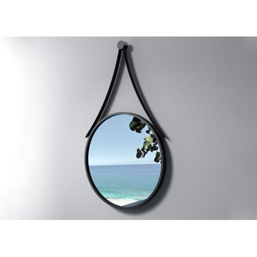 Miroir rond avec contour noir SDVM5050