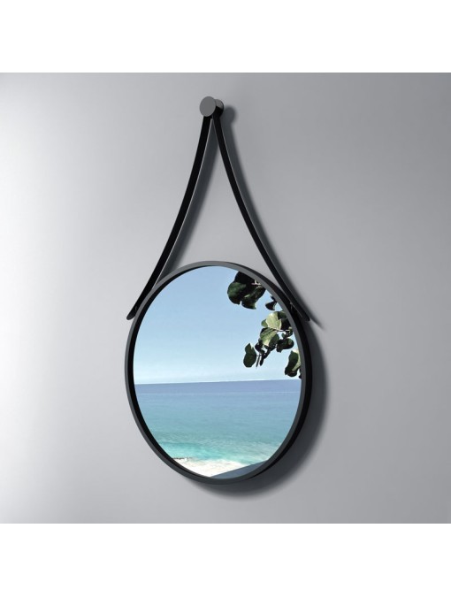 Miroir rond avec contour noir SDVM5050