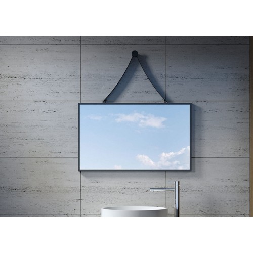 Miroir rectangulaire avec cadre noir SDVM8045