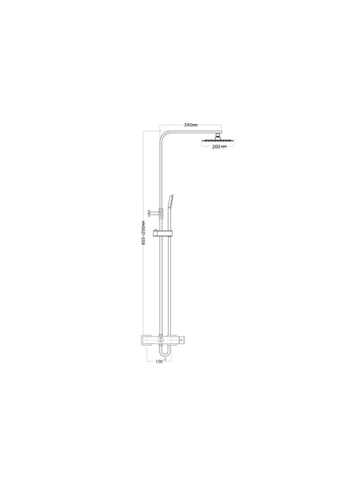 Plan et dimensions de la colonne FANTASIA Mit