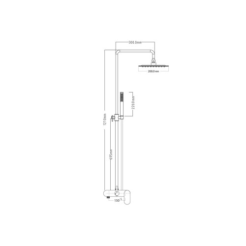Colonne de douche tubulaire CASANOVA Mit