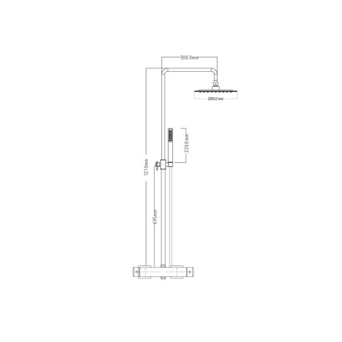 Colonne de douche tubulaire CASANOVA Th