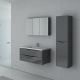 Meuble simple vasque TREVISE 1000 Gris Taupe
