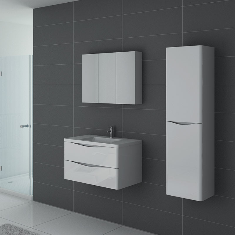 Meuble de salle de bain TREVISE 800 Blanc