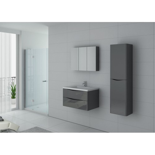 Meuble simple vasque TREVISE 800 Gris Taupe