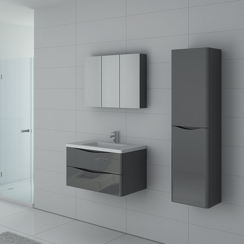 Meuble de salle de bain TREVISE 800 Gris Taupe