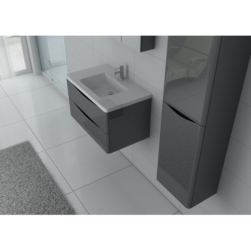 Meuble simple vasque TREVISE 800 Gris Taupe