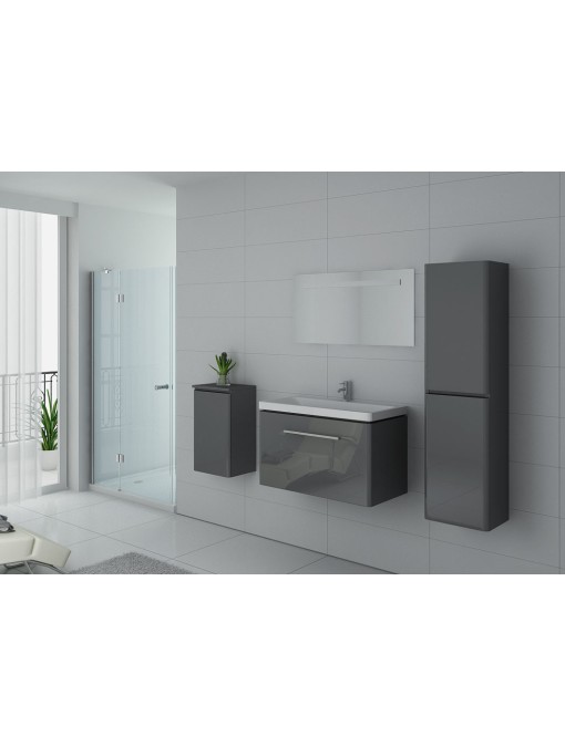 Ensemble de salle de bain une vasque SORRENTO Gris Taupe