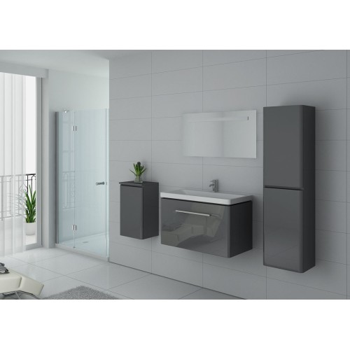 Meuble simple vasque SORRENTO Gris Taupe