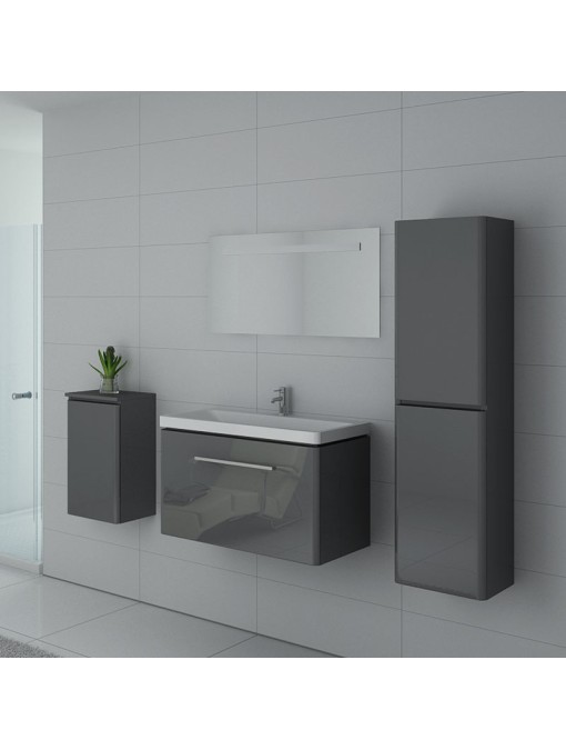Meuble simple vasque SORRENTO Gris Taupe