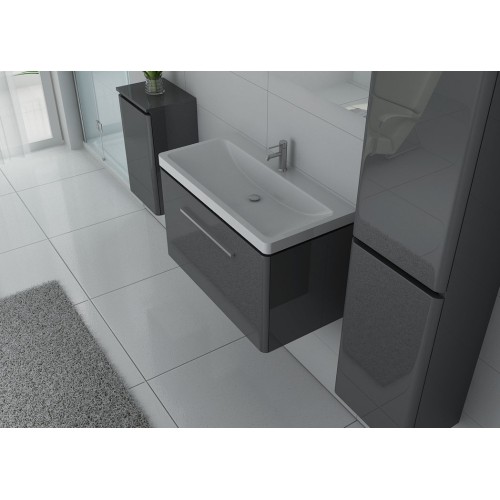 Meuble simple vasque SORRENTO Gris Taupe