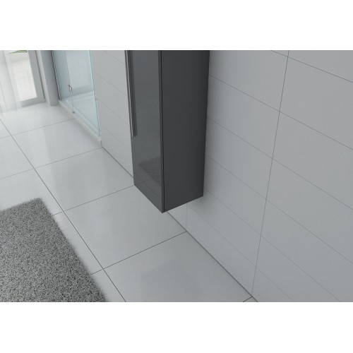 Colonne de rangement PAL150GT salle de bain grise