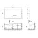 Dimensions Meuble simple vasque CAGLIARI 1200