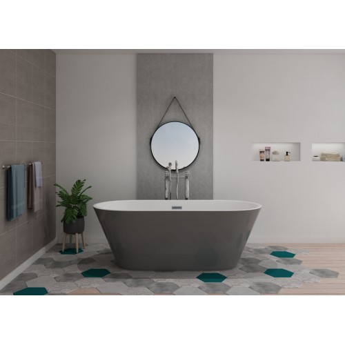 Baignoire îlot design Lugano Grey