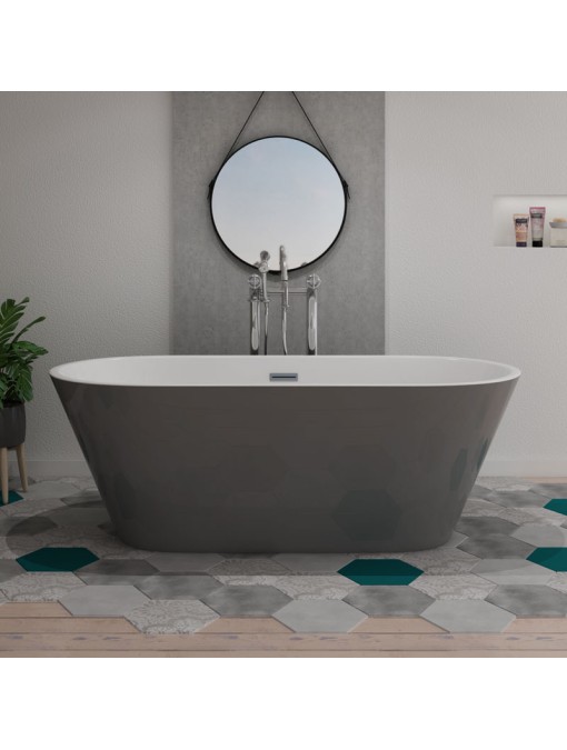 Baignoire îlot design Lugano Grey