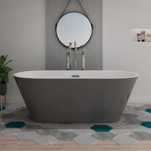 Baignoire îlot design Lugano Grey