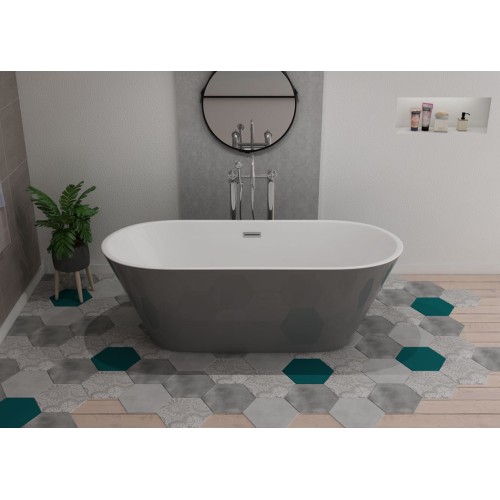 Baignoire îlot design Lugano Grey