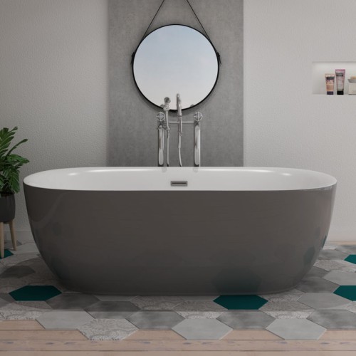 Baignoire îlot chic Lamone Grey