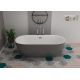 Baignoire îlot gris tendance Lamone Grey