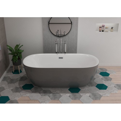 Baignoire îlot design Lamone Grey