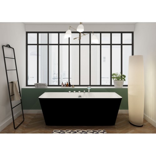 Baignoire noire îlot Iseo Black