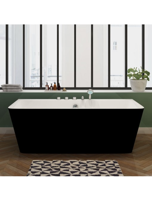 Baignoire noire îlot Iseo Black