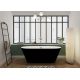 Baignoire îlot noire Lugano Black