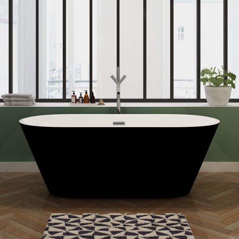 Petite baignoire îlot Lugano Black