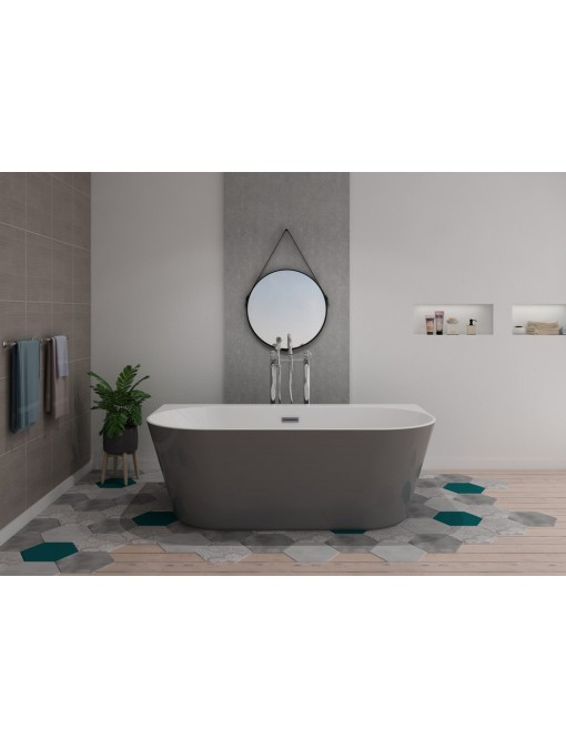 Baignoire îlot originale Lazzio Grey